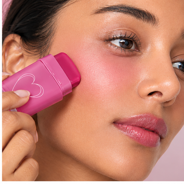 Pink Cream Blush Stick – Portable Cheek Color Makeup