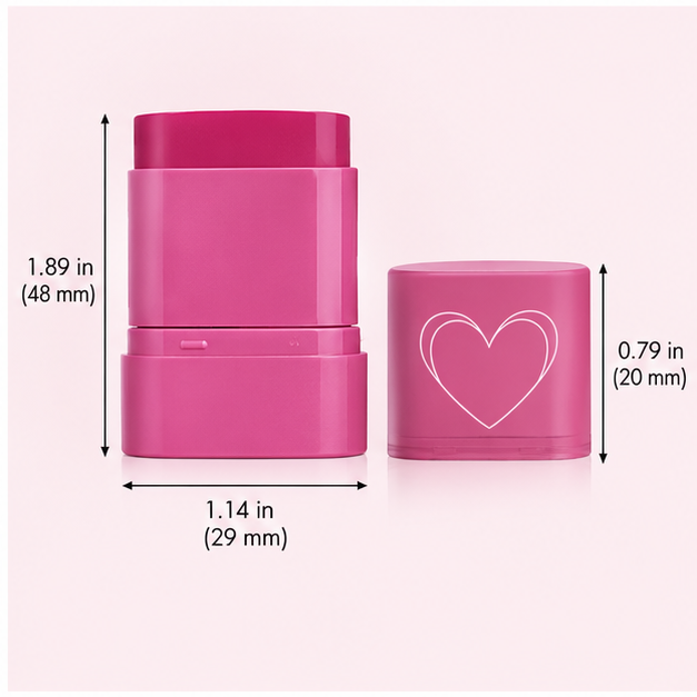 Pink Cream Blush Stick – Portable Cheek Color Makeup